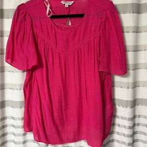 Nanette Lepore Fuchsia Blouse, size large